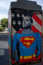 Illustration for article titled The Many Superhero Faces of Barack Obama
